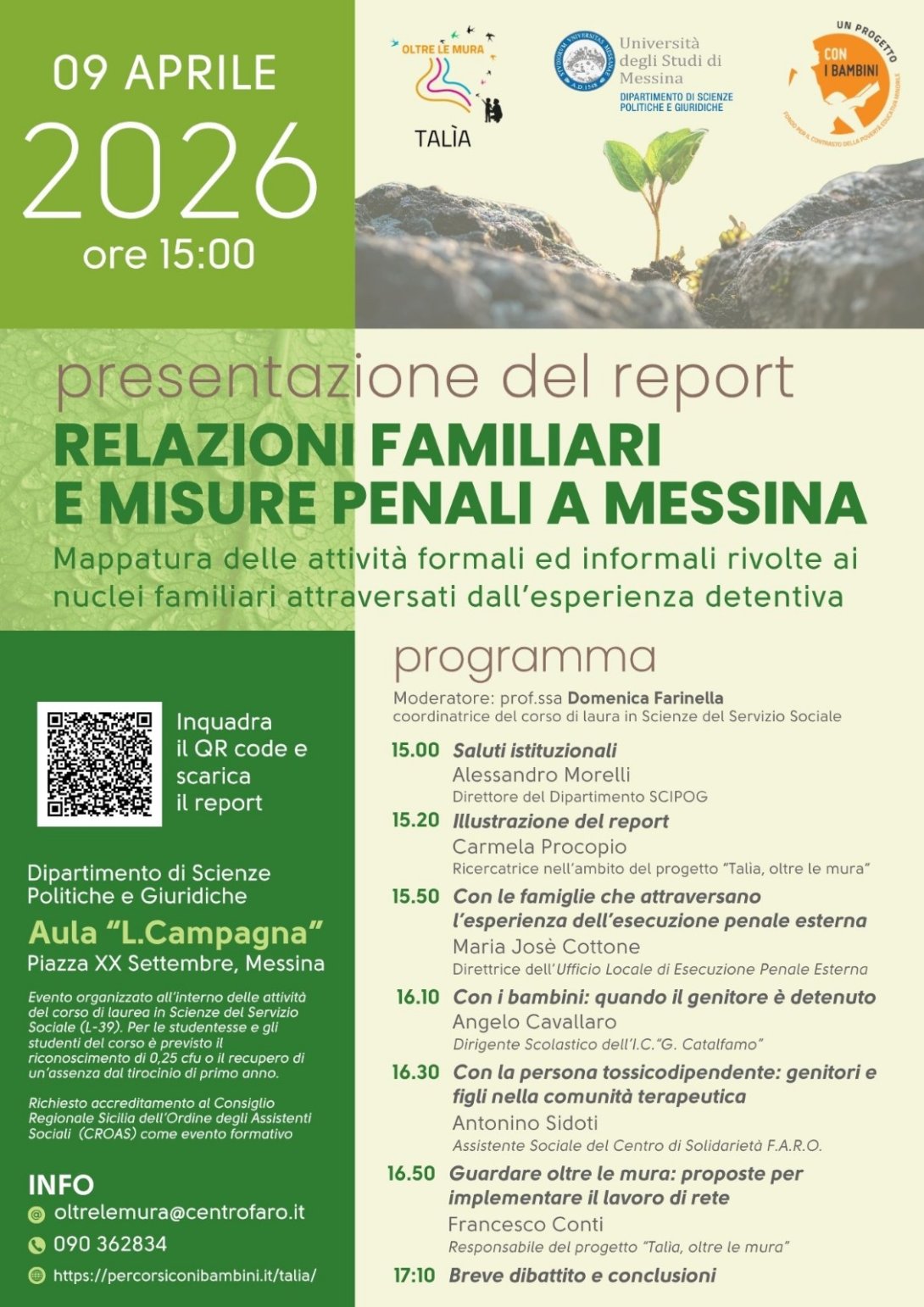 Relazioni familiari e misure penali a Messina