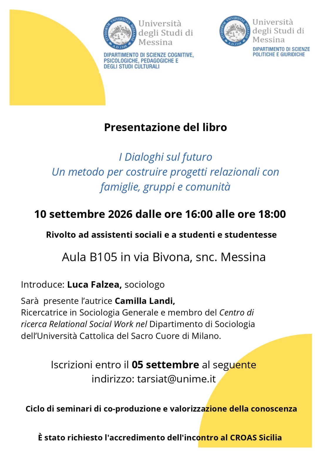 i dialoghi sul futuro